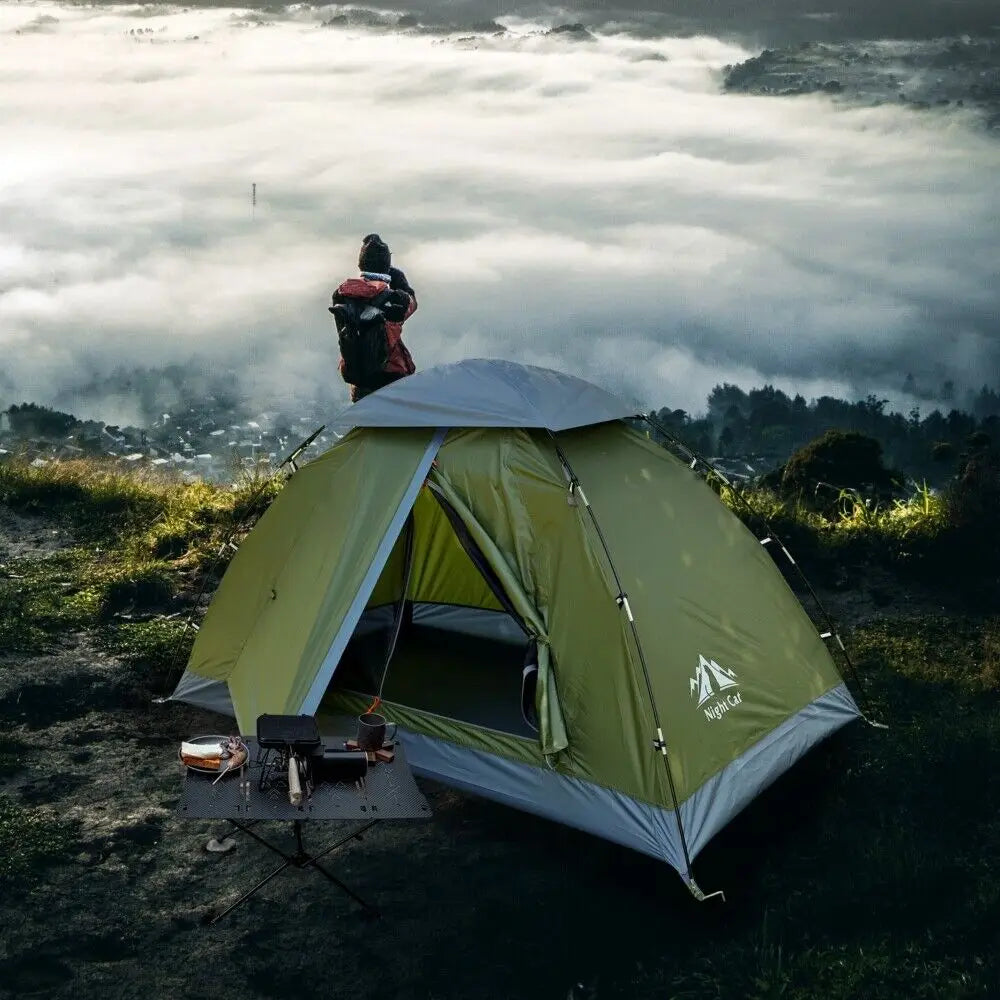 Night Cat Backpacking Tent Compact Lightweight Rainproof Outdoor Camping
