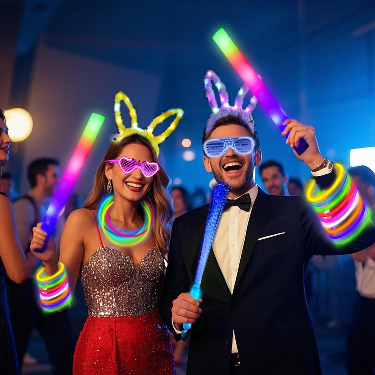 Glow In The Dark Carnival Party Decorations And Accessories Set