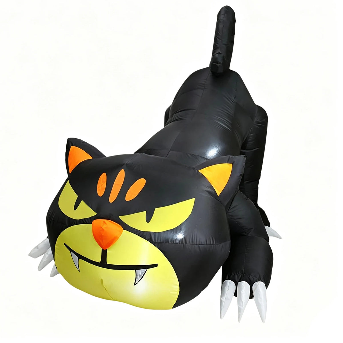 HiMISS Halloween Inflatable Crawling Cat Yard Decor With LED Lights