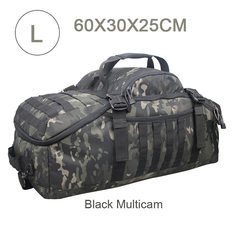 Large Capacity Tactical Backpack Molle Duffel Bag For Hiking Camping Travel
