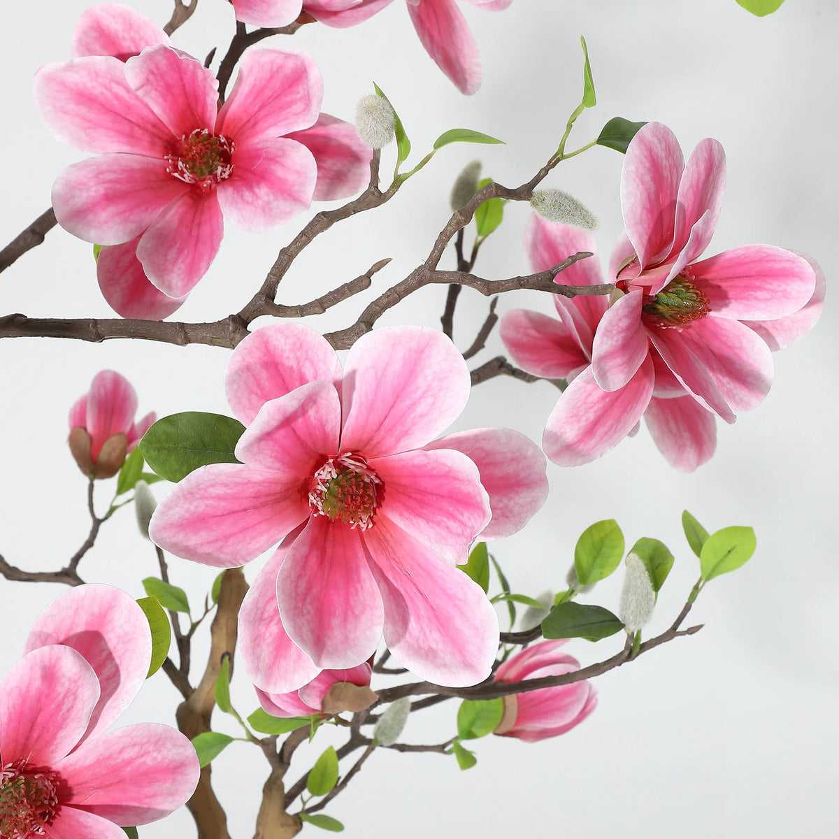 HiMISS Artificial Magnolia Tree for Realistic Indoor Home Decor