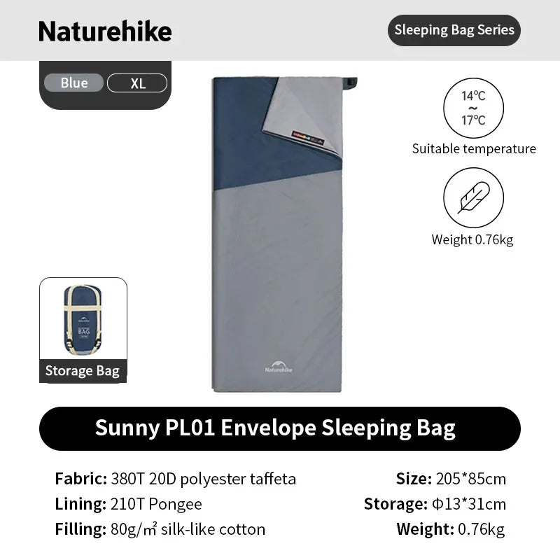 Naturehike Lightweight Compact Camping Sleeping Bag With Compression Sack