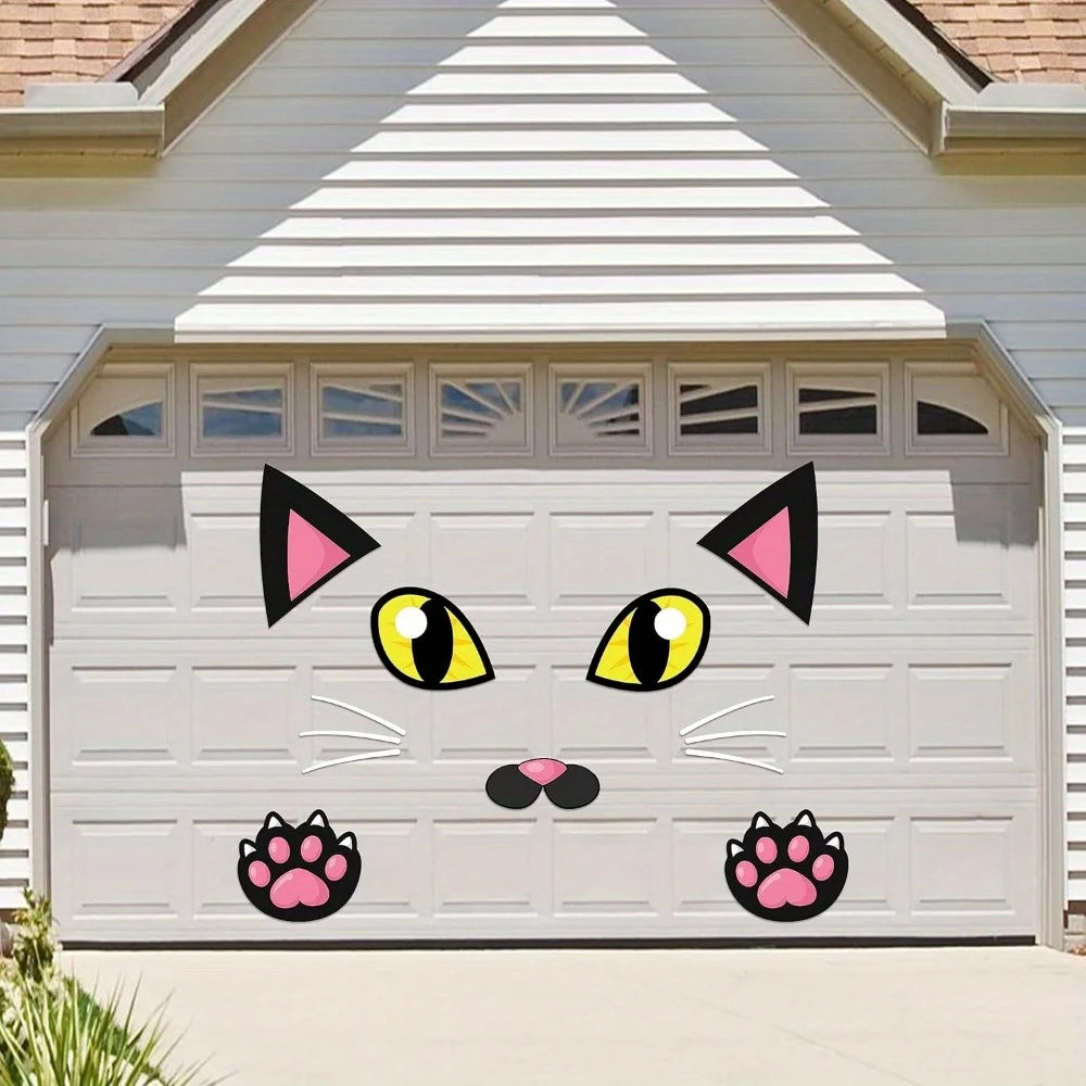 Joyfy Halloween Cat Sticker Kit for Car Trunk or Treat Decorations