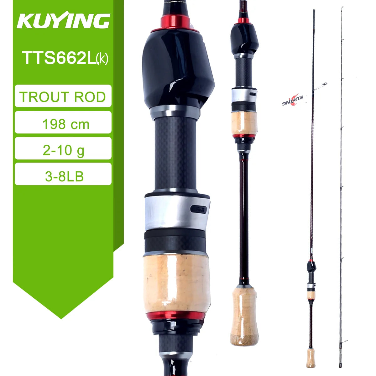 KUYING Teton Carbon Fishing Rod Fuji Reel Seat For Trout