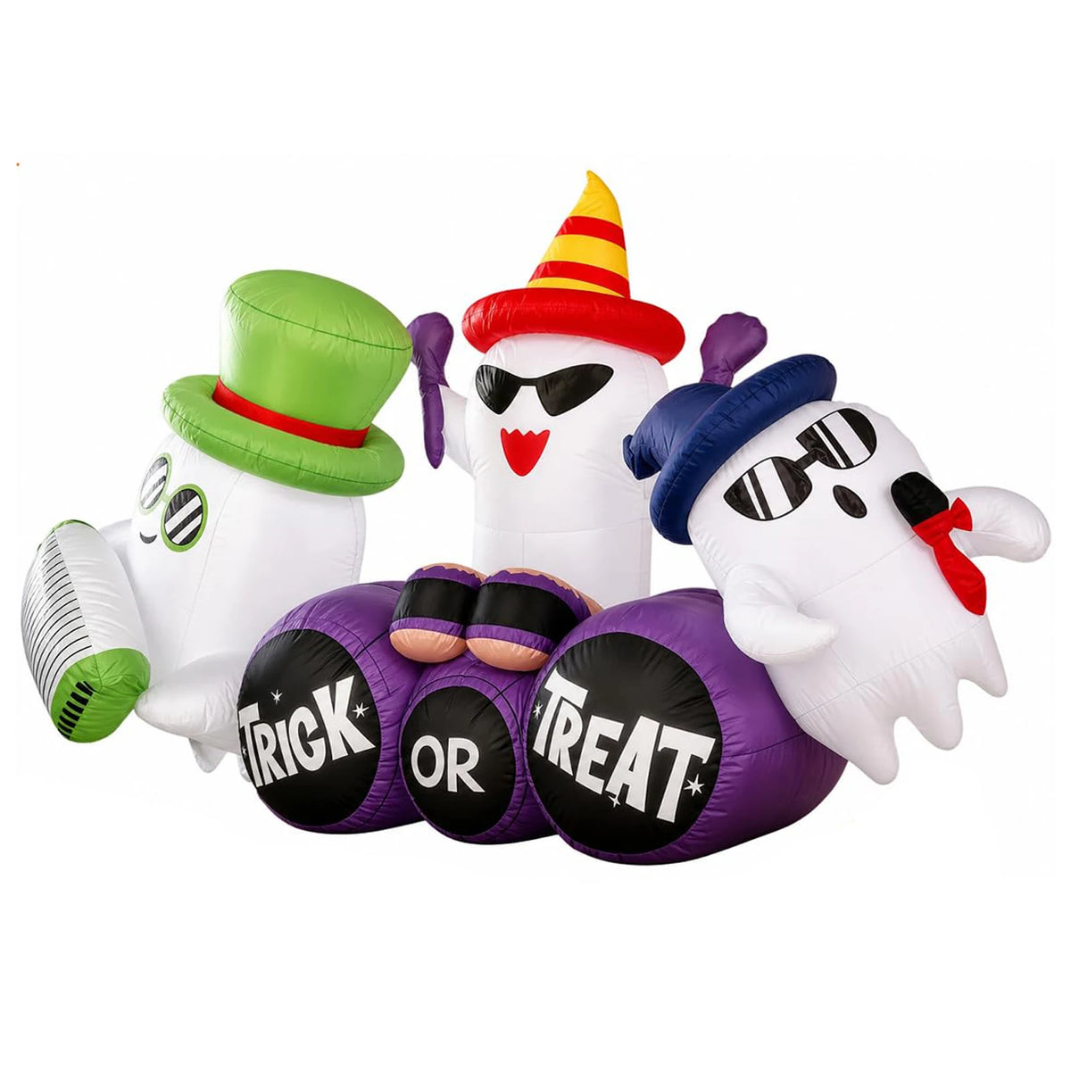 HiMISS Halloween Ghost Band Inflatable Outdoor Yard Decoration LED Lights