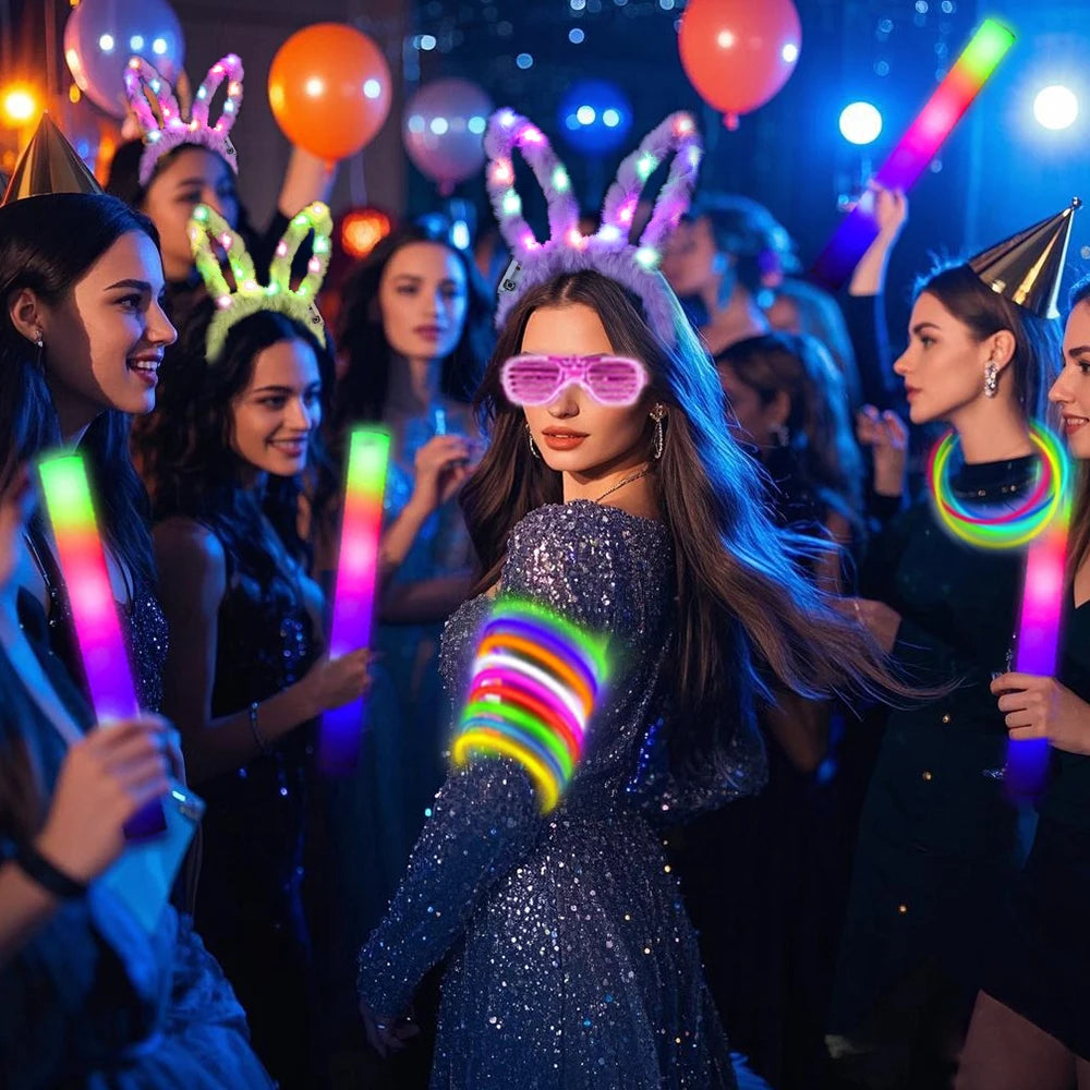 Glow In The Dark Carnival Party Decorations And Accessories Set