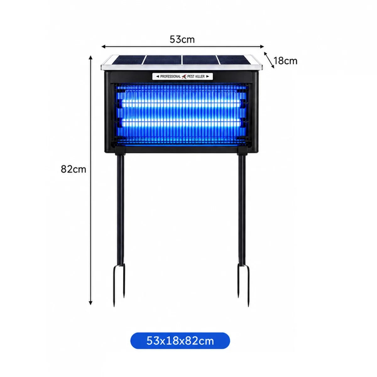 JOYINLED Triple Barrel Solar Outdoor Mosquito Killer Lamp
