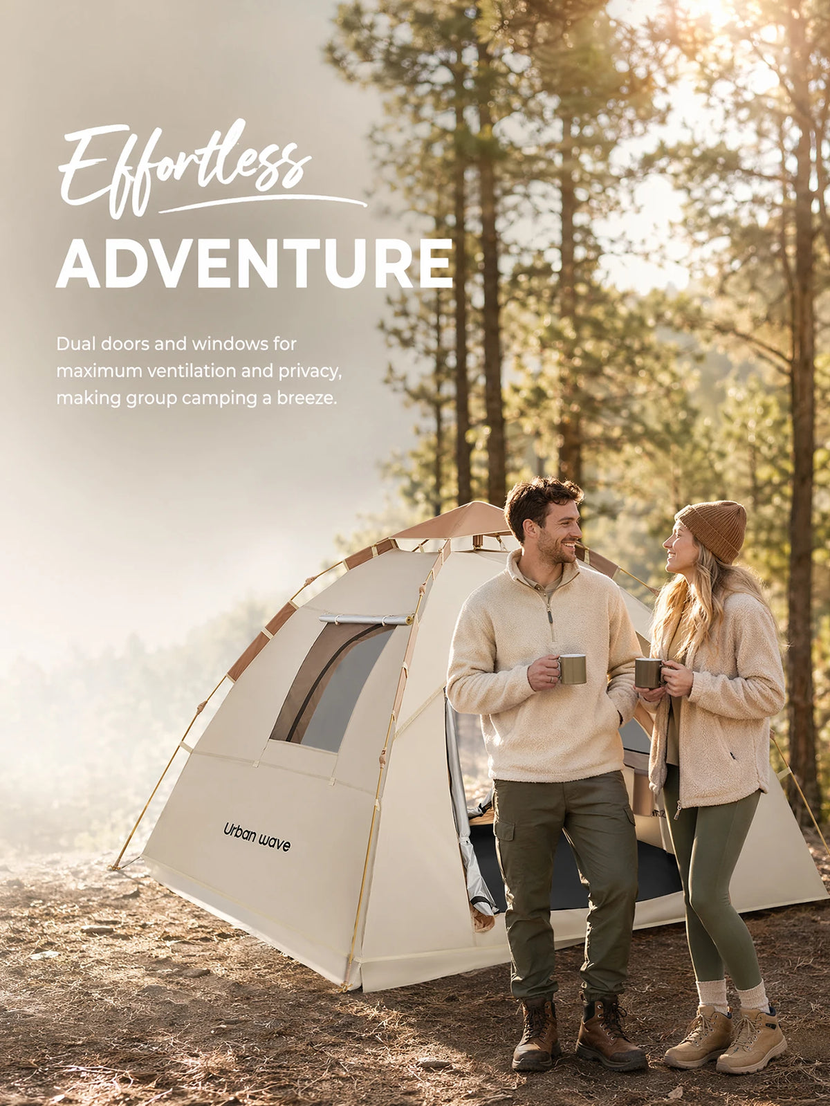 Instant Setup Automatic Pop Up Tent For Outdoor Camping
