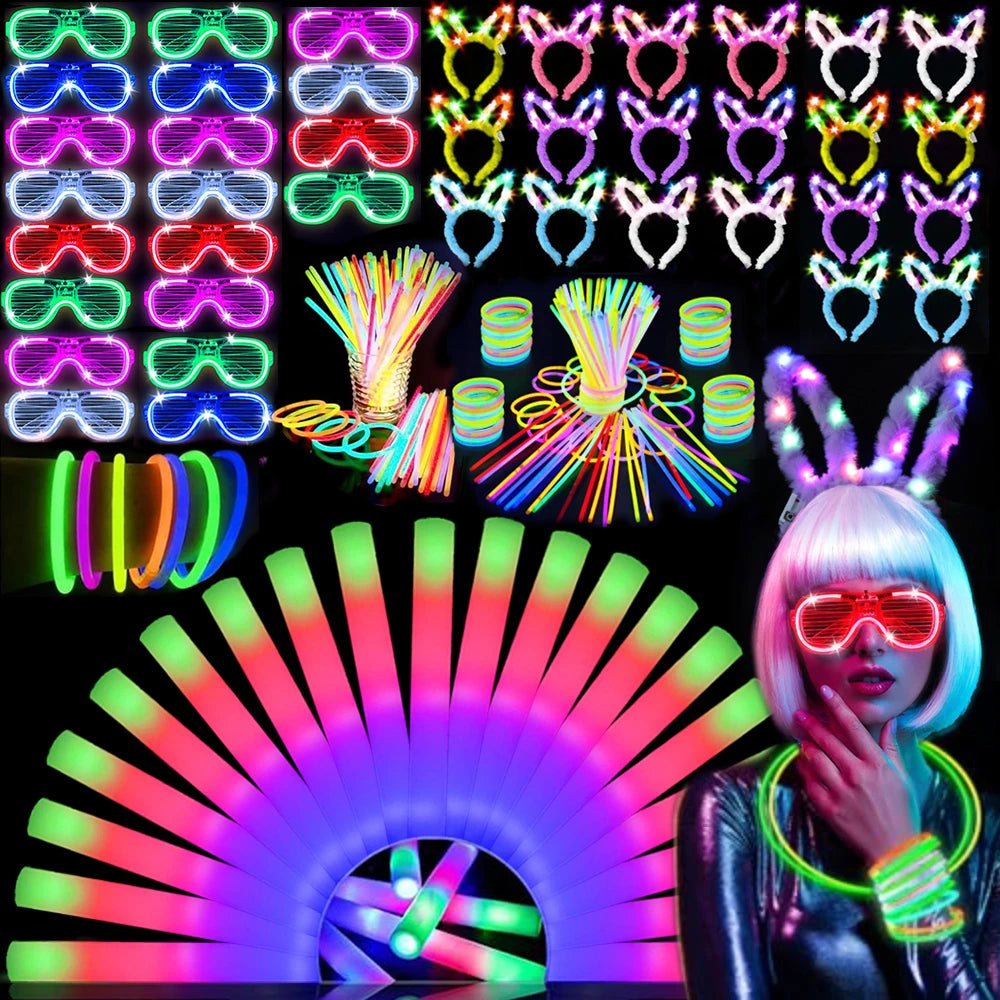 Glow In The Dark Carnival Party Decorations And Accessories Set