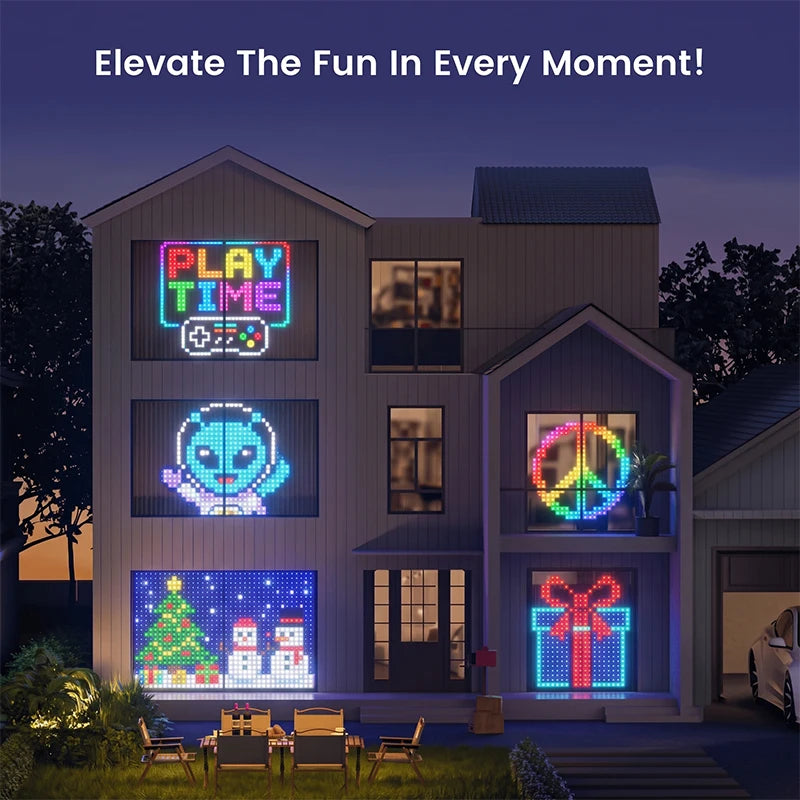 MIMIRGB Smart LED Curtain Lights Music Sync Indoor Outdoor Decor