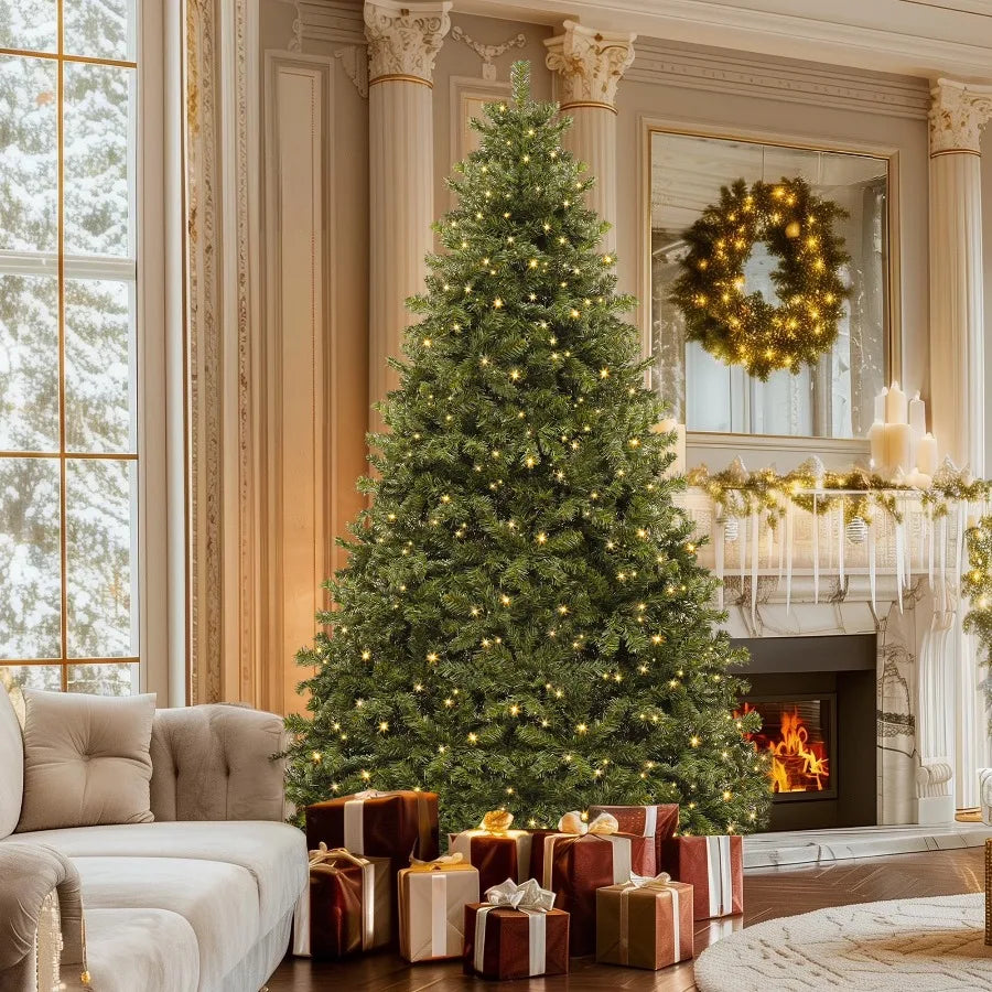 Uforic Pre Lit Artificial Christmas Tree with Warm Lights