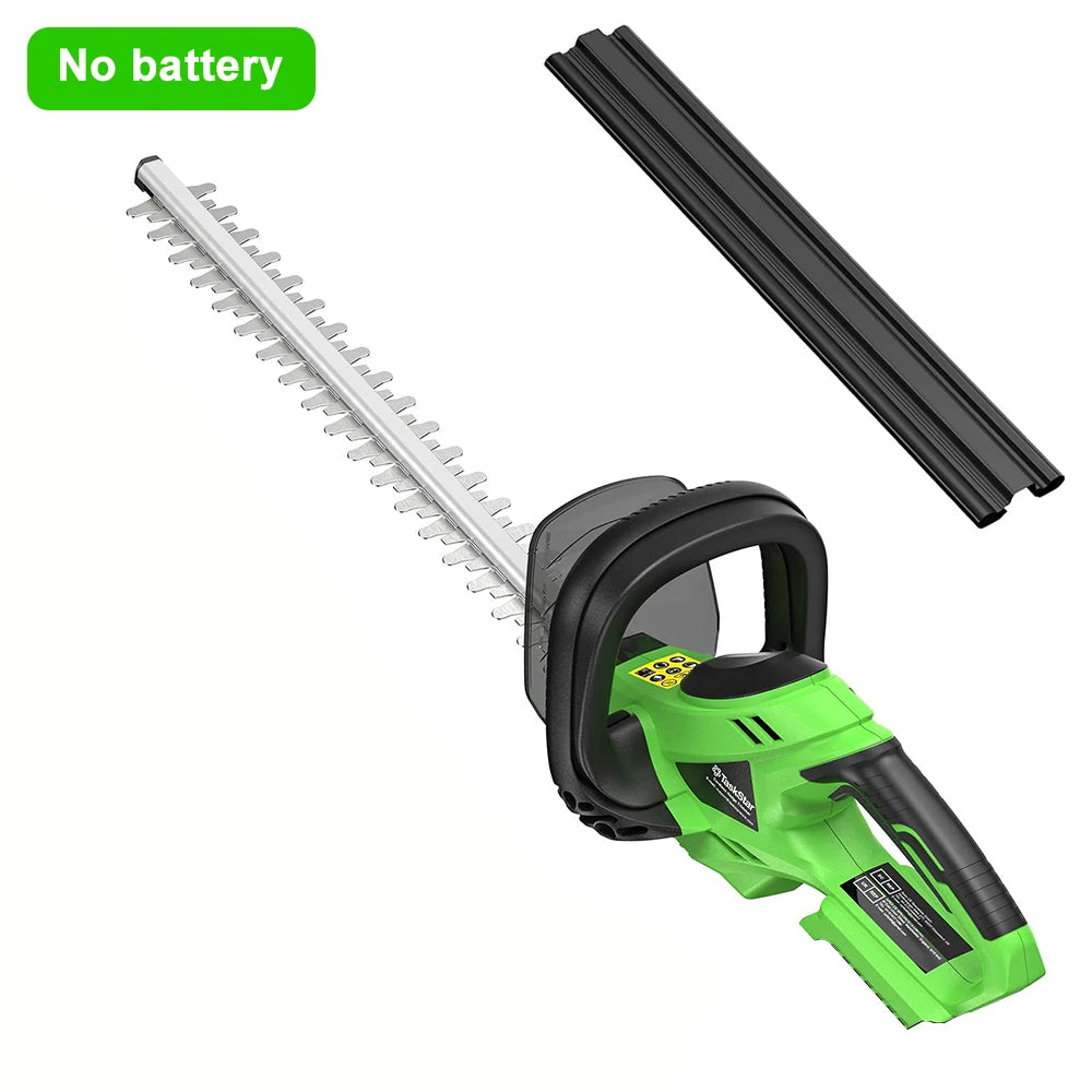 TaskStar Cordless Hedge Trimmer 20V Handheld Garden Bush Trimming Tool SK5 Dual Action Blade Electric Shrub Trimmer for Makita 18V Battery(with 2 4000mAh Batteries)