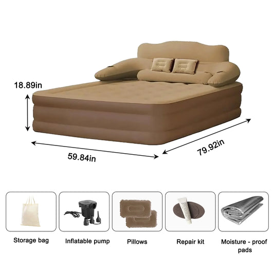 Automatic Inflatable PVC Camping Mattress With Built In Pump