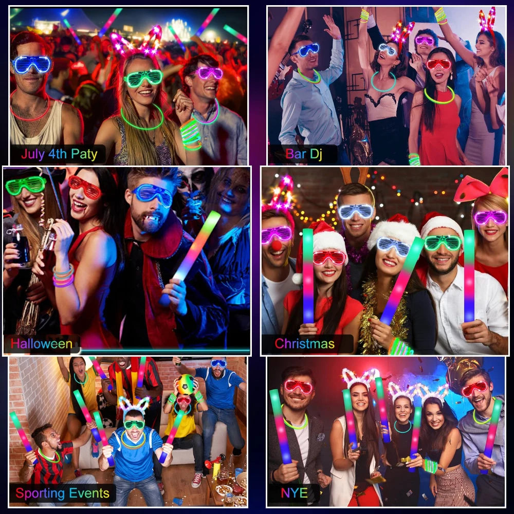 Glow In The Dark Carnival Party Decorations And Accessories Set