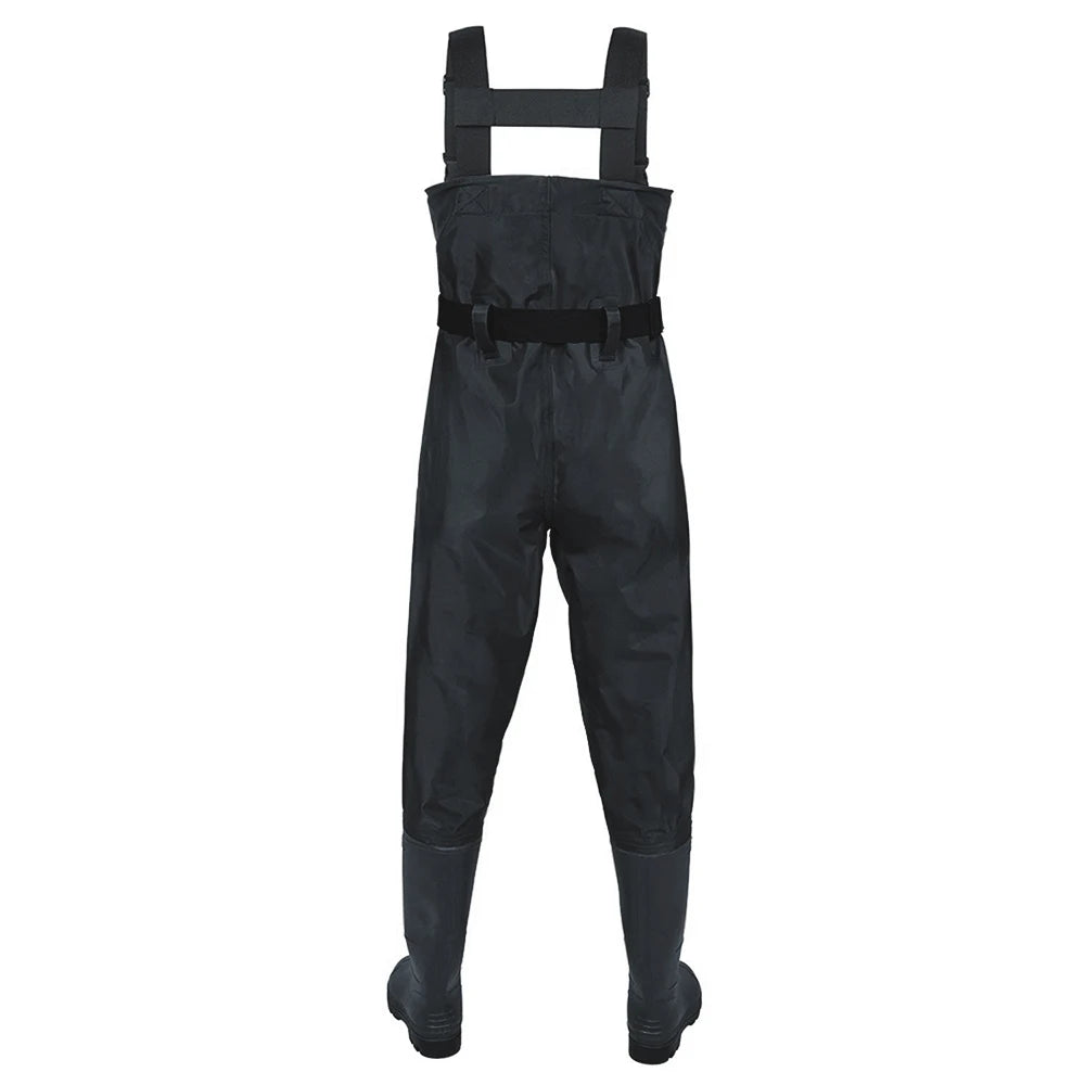 Adjustable Waterproof Nylon Pvc Chest Waders With Boots For Fishing