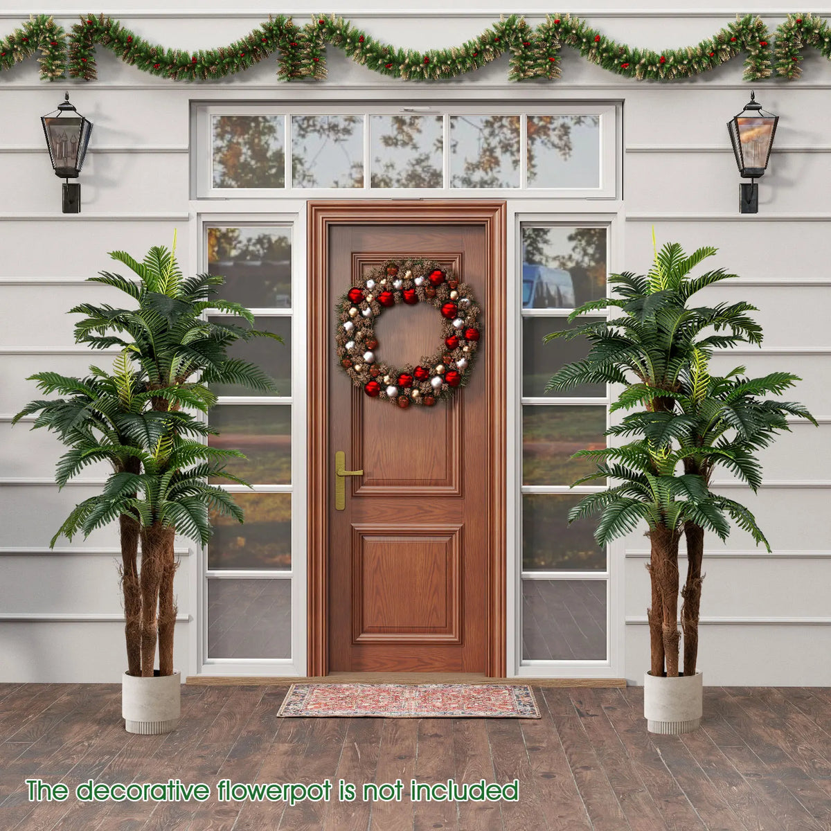 LIFEZEAL Artificial Palm Trees With Realistic Trunks for Home Decor