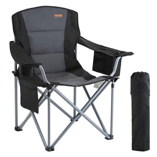 Vevor Portable Folding Camping Chair With Lumbar Support
