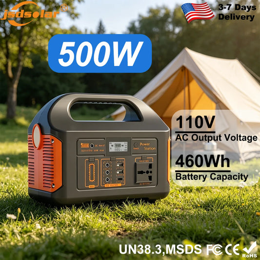 GaiaRay 500W Portable Solar Power Station For Camping And Hiking