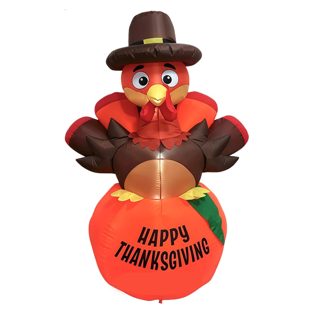 HiMISS Thanksgiving Pumpkin Turkey Inflatable Yard Decoration With LED Lights