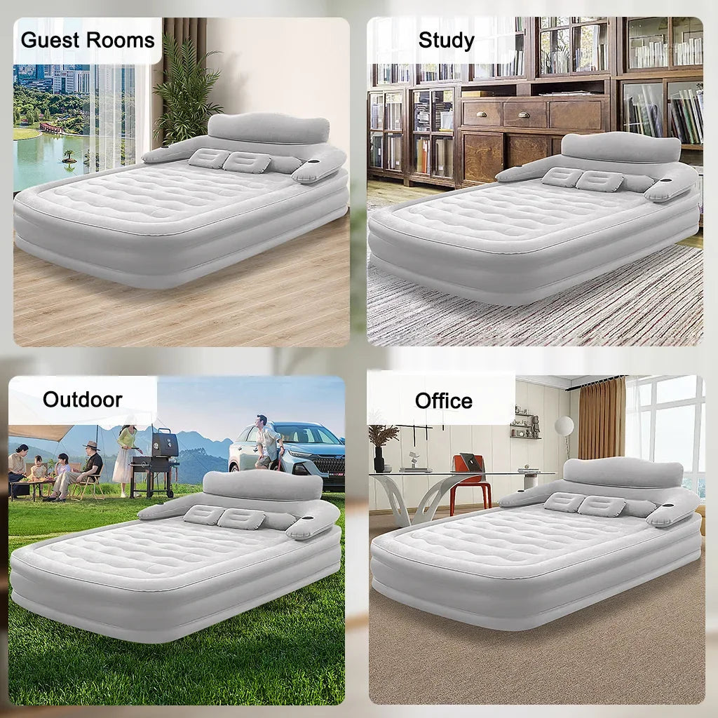 Automatic Inflatable PVC Camping Mattress With Built In Pump