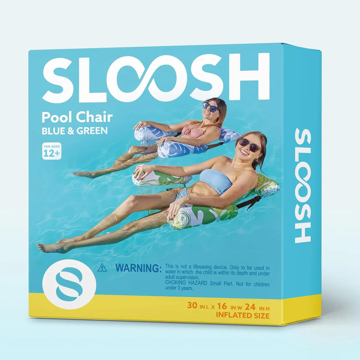 Joyfy Inflatable Pool Lounger Adjustable Beach Lake Floating Chair