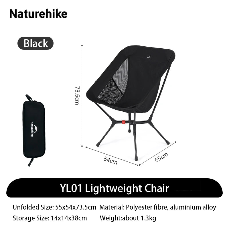 Naturehike Ultralight Folding Camping Chair Aluminum Alloy Portable