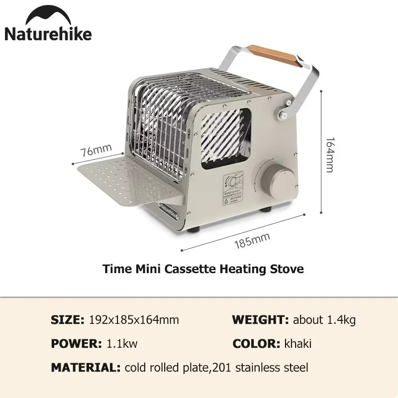 Naturehike Portable Camping Heater Stainless Steel Outdoor Indoor Stove