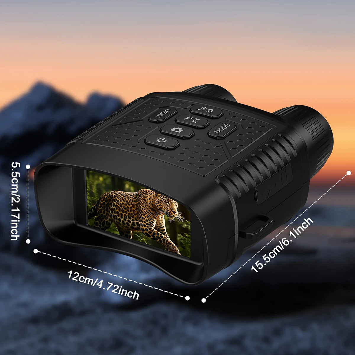 2.5K Digital Night Vision Binoculars With 6X Zoom And Recording