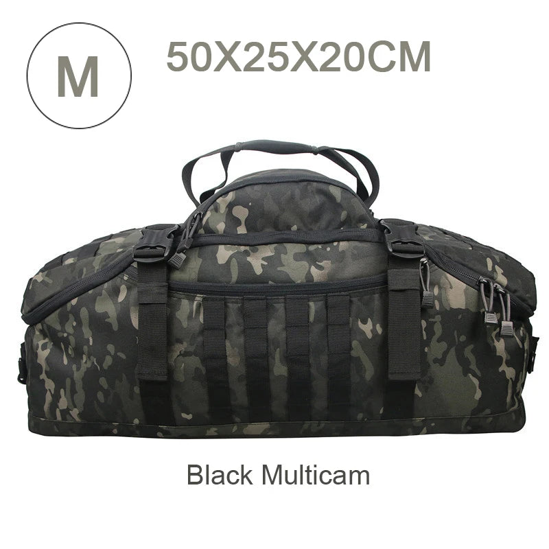 Large Capacity Tactical Backpack Molle Duffel Bag For Hiking Camping Travel