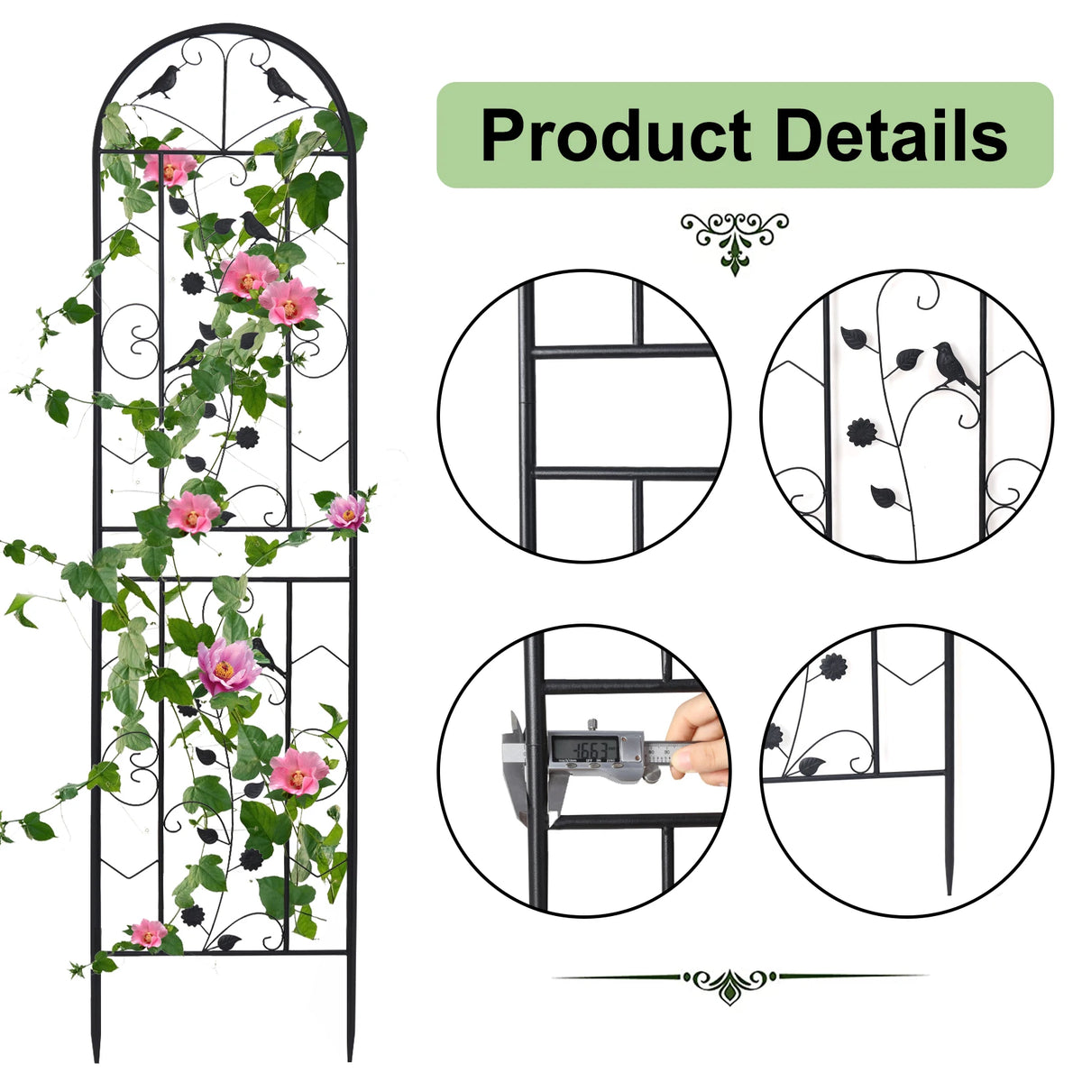 Metal Antirust Garden Trellis And Climbing Plant Support