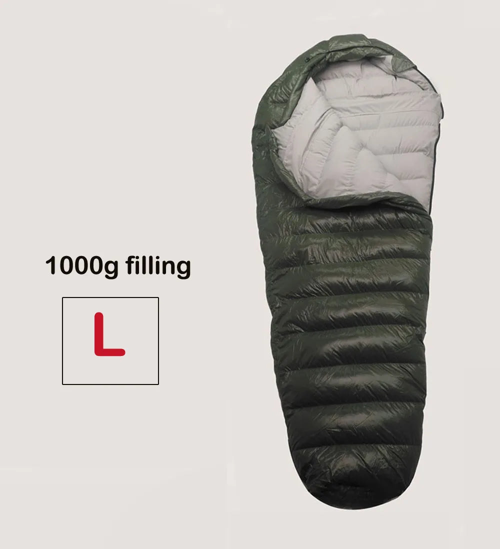 Kamperbox Double Down Sleeping Bag For Winter Camping Adventures