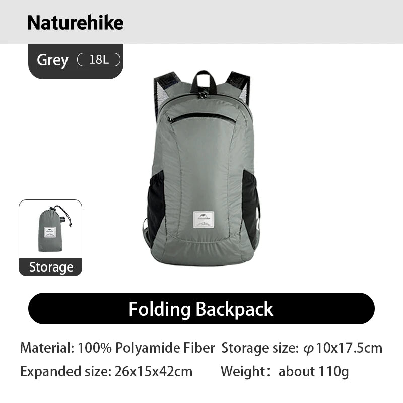 Naturehike Foldable Waterproof Nylon Backpack for Hiking Camping