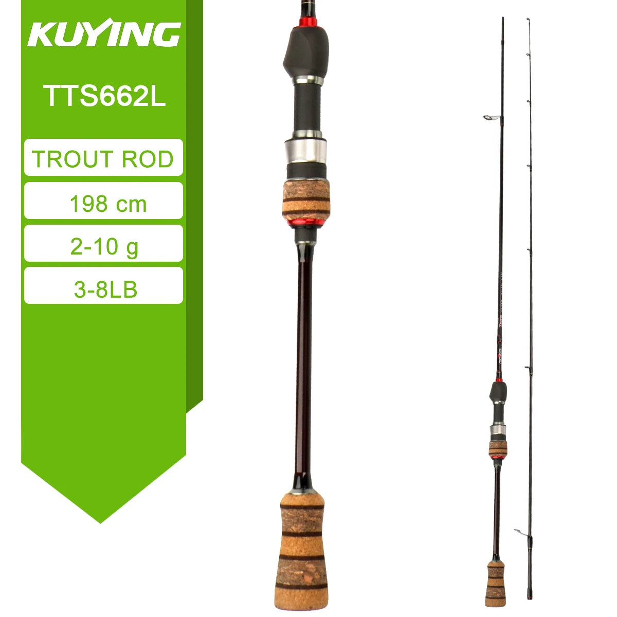 Kuying Teton Carbon Fishing Rod Fuji Reel Seat For Trout