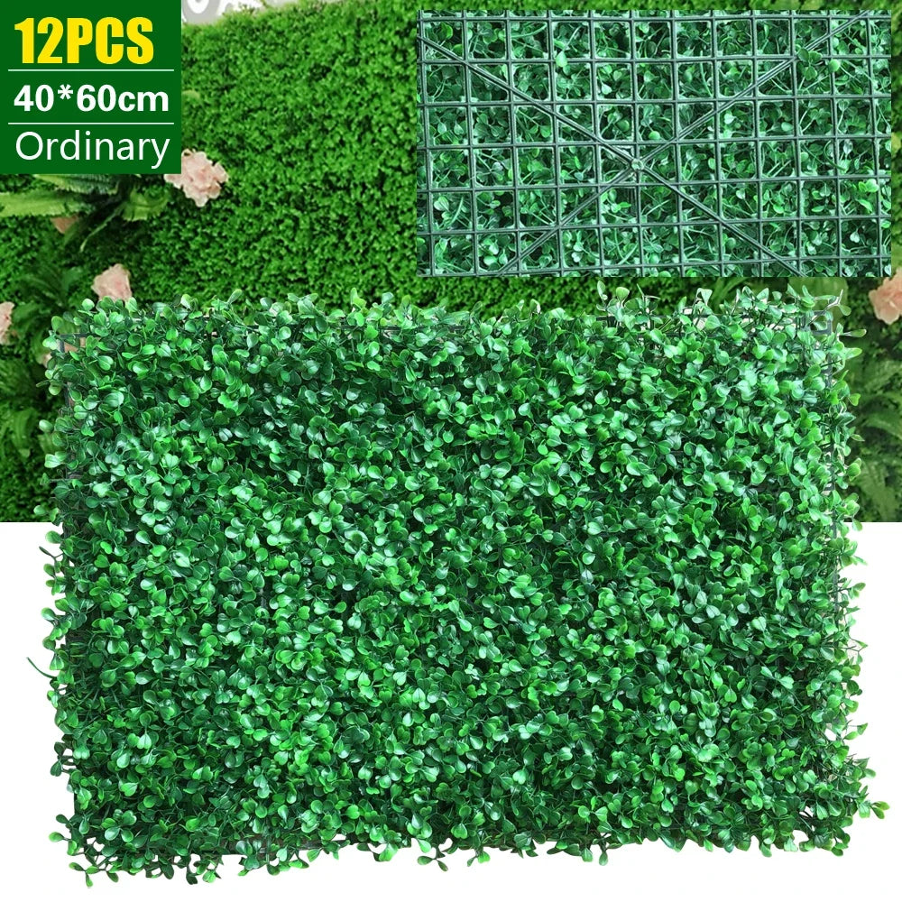 Artificial Boxwood Hedge Fence Panels For Private Garden Screening
