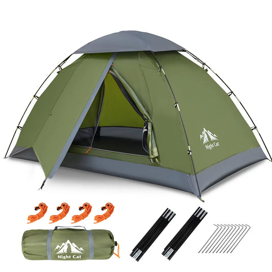Night Cat Backpacking Tent Compact Lightweight Rainproof Outdoor Camping