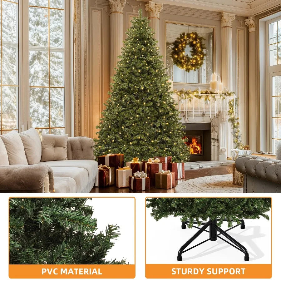 Uforic Pre Lit Artificial Christmas Tree with Warm Lights