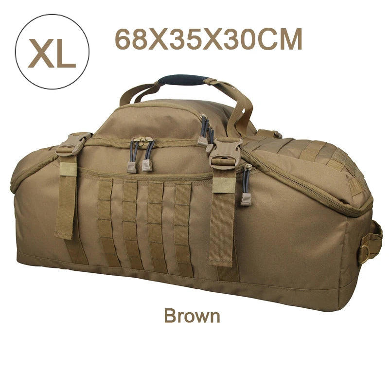 Large Capacity Tactical Backpack Molle Duffel Bag For Hiking Camping Travel