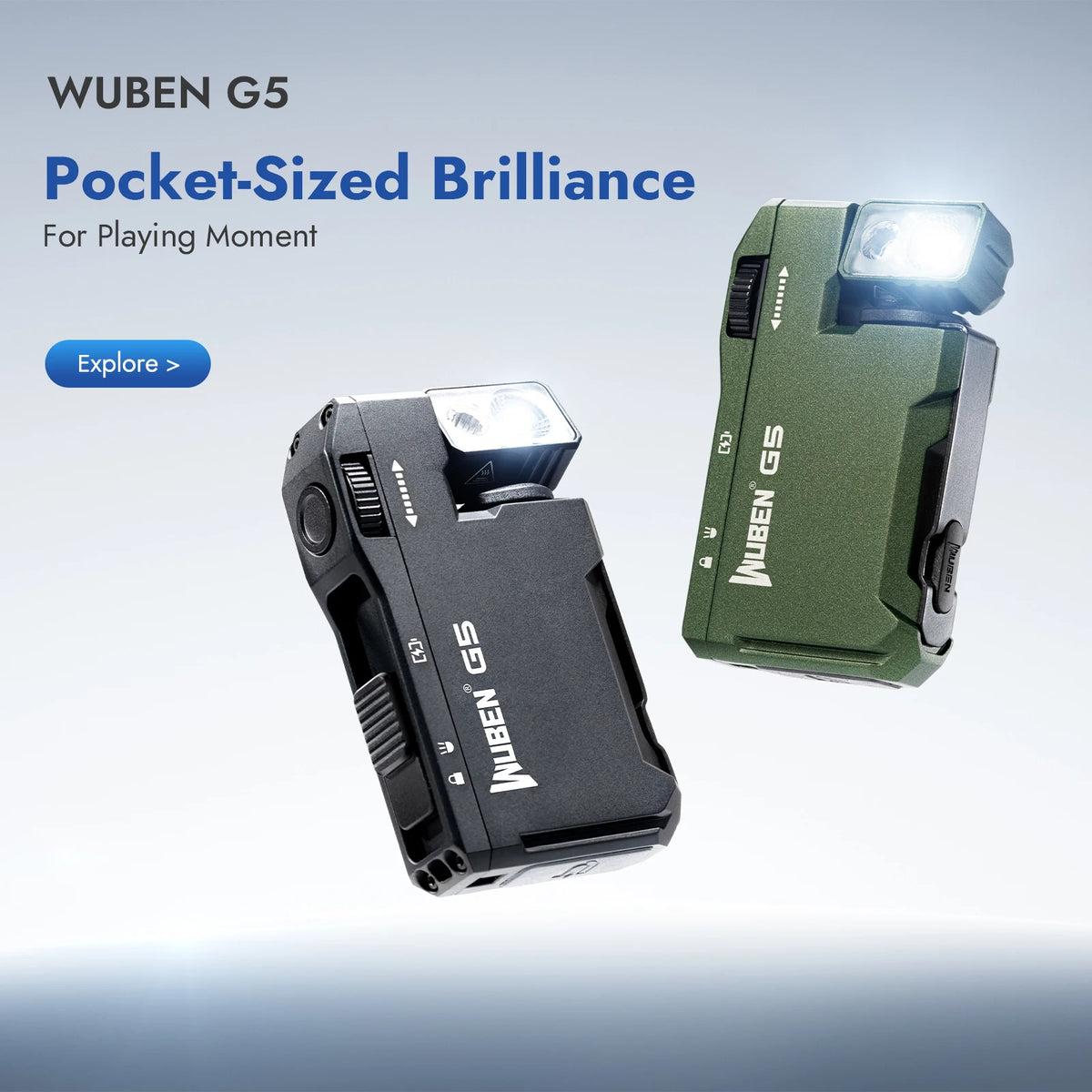 Wuben G5 Led Flashlight 400 Lumens Usb Rechargeable Magnetic