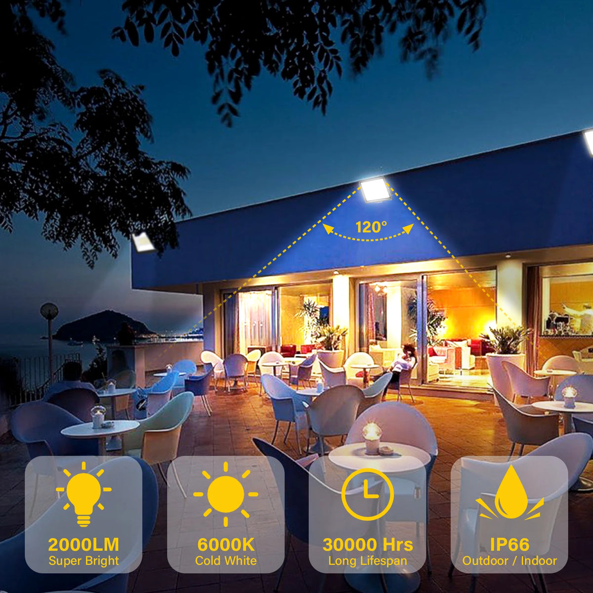 Skyworld Led Flood Light Outdoor Garden Street Wall Lighting