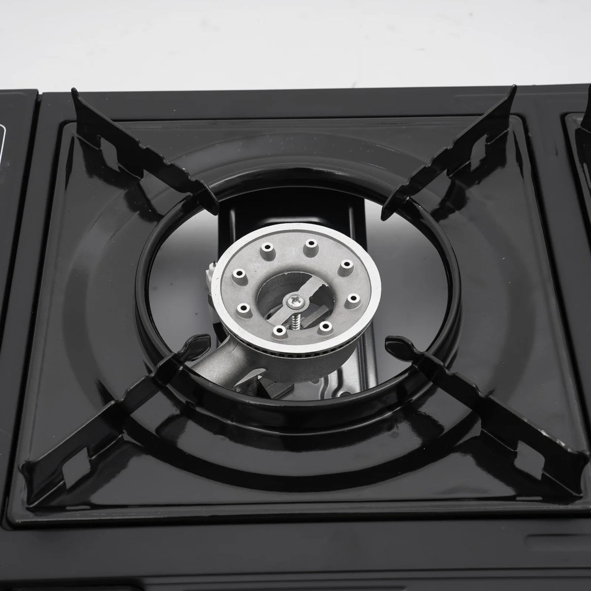 Portable Dual Burner Camping Gas Stove With Ignition and Safety Valve