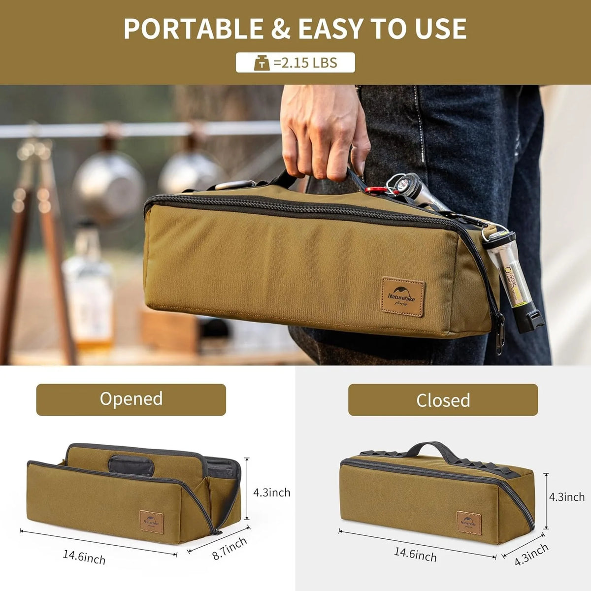 Naturehike Camping Tool Bag Multifunctional Outdoor Storage Organizer
