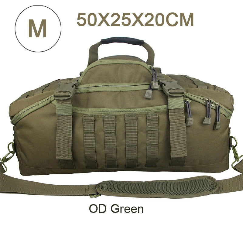 Large Capacity Tactical Backpack Molle Duffel Bag For Hiking Camping Travel