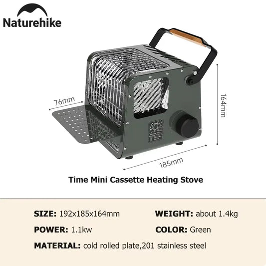Naturehike Portable Camping Heater Stainless Steel Outdoor Indoor Stove